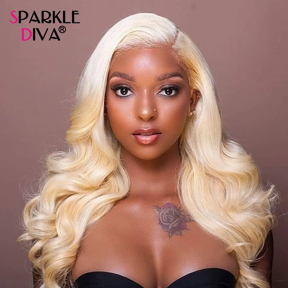 613 Lace Front Wig Body Wave Honey Blonde Brazilian Human Hair Remy Body Wave 13x4 Frontal Wigs With Baby Hair For Women