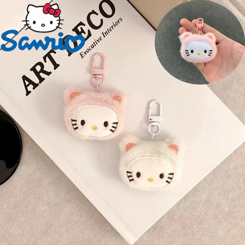 Kawaii Sanrio мультфильм Hello Kitty вышитая кукла брелок милый девочка рюкзак плюшевая