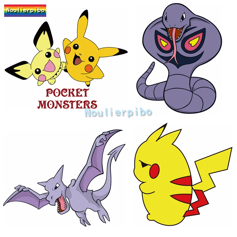 Мультяшный Аниме Покемон наклейка Пикачу Абу змея камень птеродактил