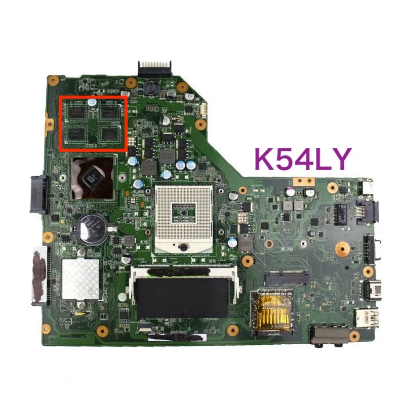 Материнская плата для ноутбука ASUS K54LY 216-0809000 HM65 K54LY REV.2.1 DDR3 Материнская плата 100% протестирована ок полностью работает