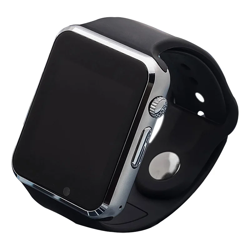 Best Reloj inteligente A1 con Bluetooth, tarjeta Sim, llamadas, multilingüe, rastreador electrónico, pulsera inteligente masculina para teléfono Android