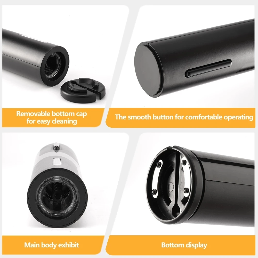 electric wine opener automatic bottle openers battery operated wine foil cutter with night light kitchen accessories gadgets free global shipping