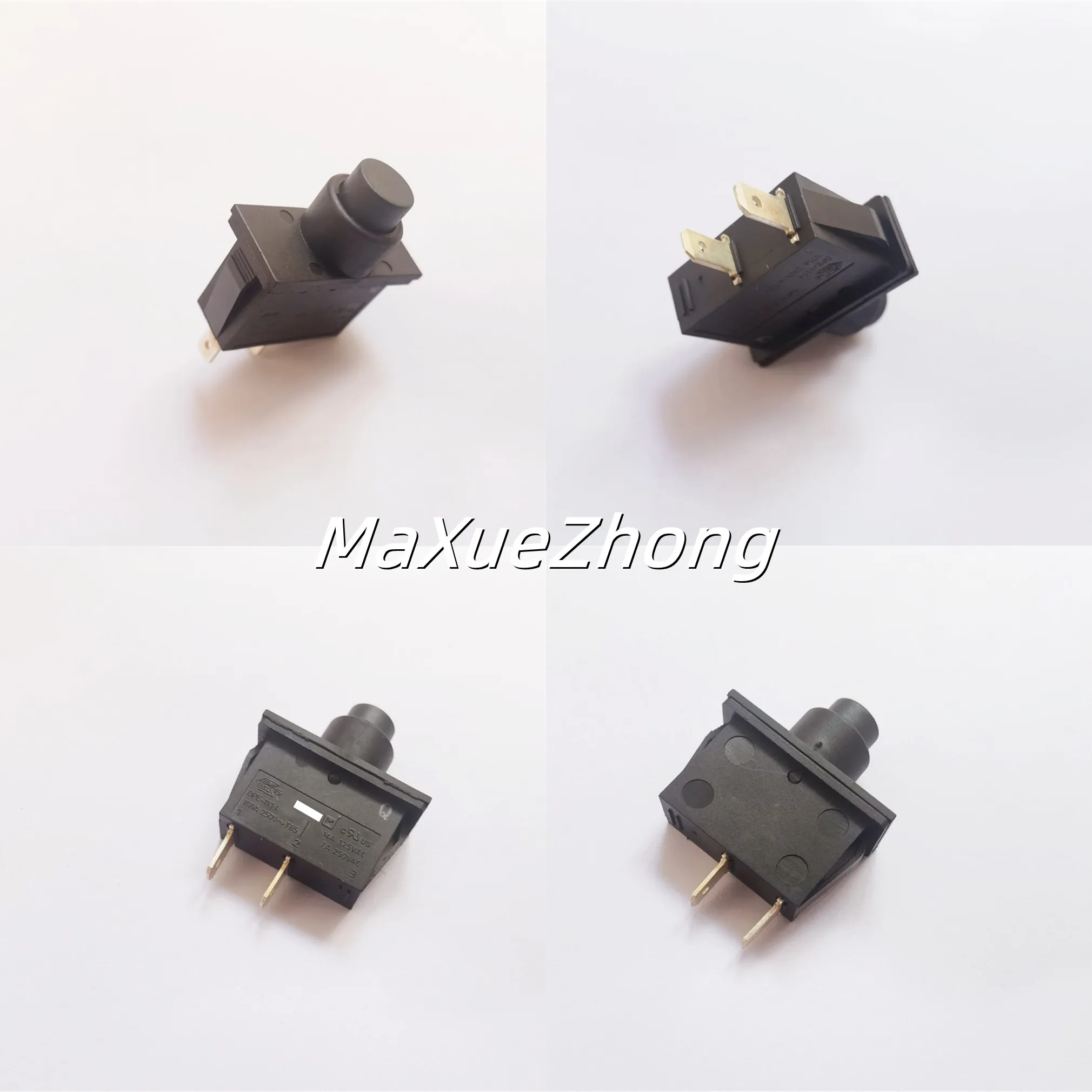 Оригинальный новый 100% телефон, самоблокирующийся выключатель питания, 2-контактный кнопочный переключатель для пылесоса 7A