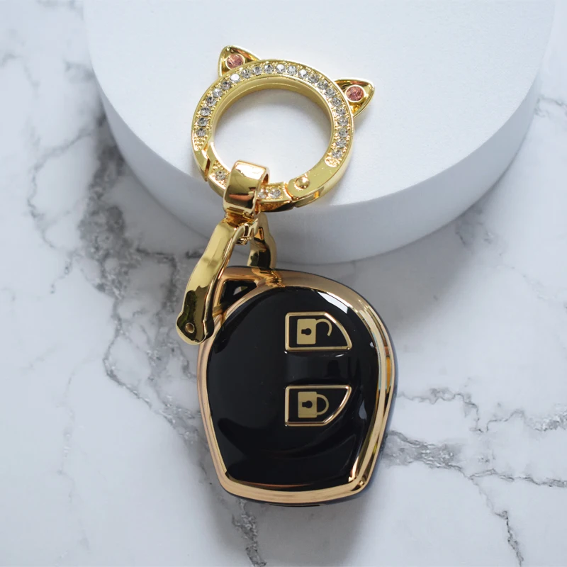 

New TPU Car Key Case Cover Shell Fob For Suzuki Swift Grand Liana SX4 Window Vitara Amagatarai Keychain Protector Accessories