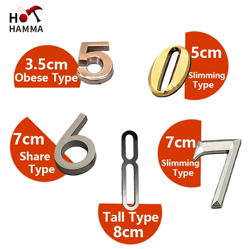 

Stickers Numbers Exterior House Number Plate Stickers Door Apartment Number Plate Address Sign Home Design Letter Door House