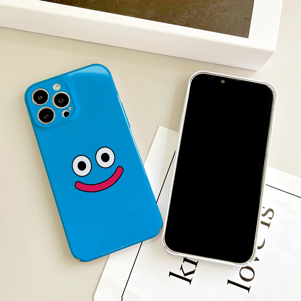 Фото Чехол для телефона D-dragon Q-Quest Slime для iPhone 17 16 15 14 13 12 Plus Pro Max Mini Air, глянцевый, лучшая цена, HD, жесткая пленка-накладка №2