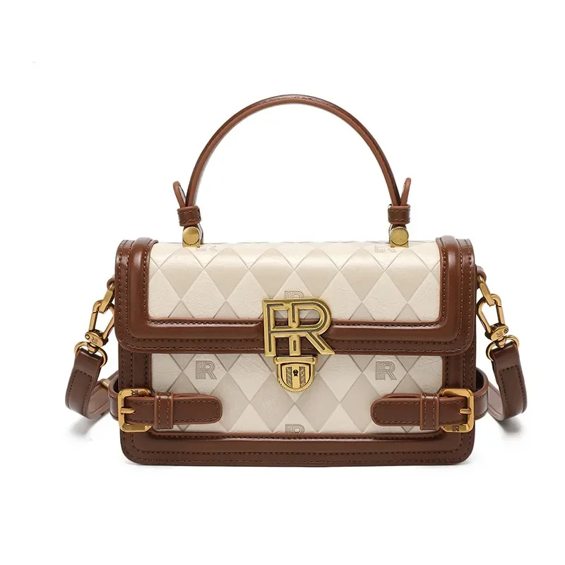 

2024 New All Match Elegant PU Crossbody Bag Office Lady Vintage Shoulder Bags for Women Simple Design Winter Hand Bag Bolsos