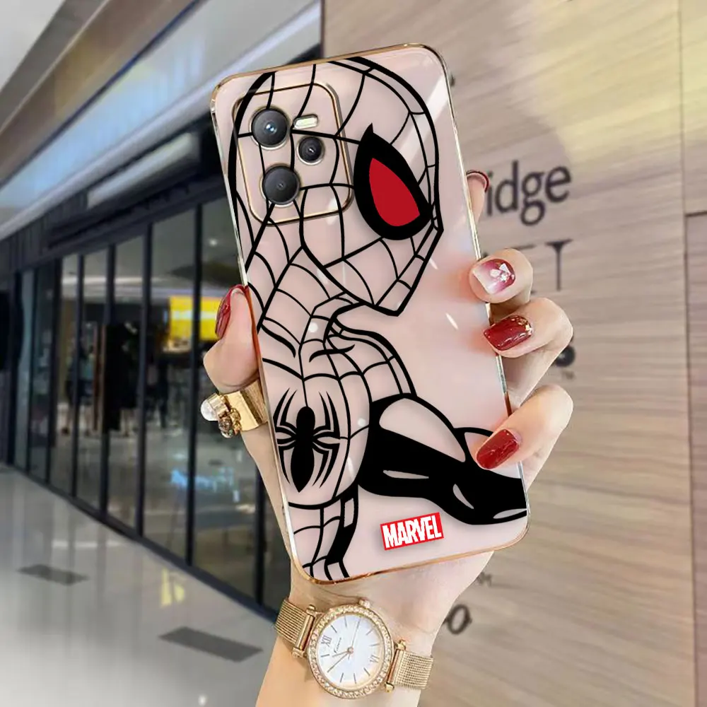 Гладкий Чехол с рисунком Железного Человека-паука Marvel Line E-TPU чехол для телефона