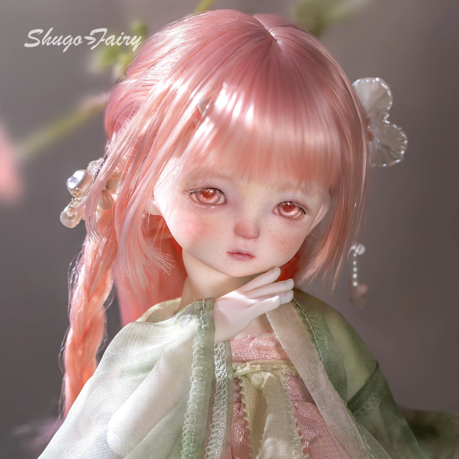 Фото Кукла BJD ShugaFairy Yuling A: Полный комплект, милый восточный молодой дракон с рогами, в китайском костюме Ханьфу, шарнирная кукла №2