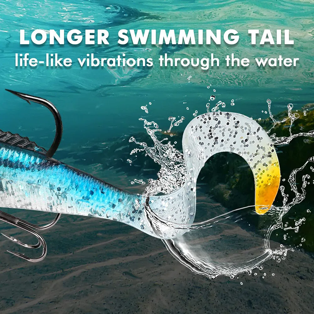 

Fake Bait Fishing Lure 16*14*1cm 55g 6pcs/bag Bionic Bait Double Hook Fishing Fluorescent Metal+ABS TRUSCEND New