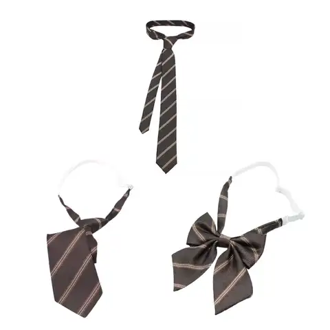 Тонкий галстук JK Униформа галстук без узлов галстук-бабочка Униформа галстуки для мужчин длинные