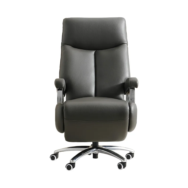 

TLL Reclining Office Chair Genuine Leather Luxury Couch Lifting Backrest Chair
