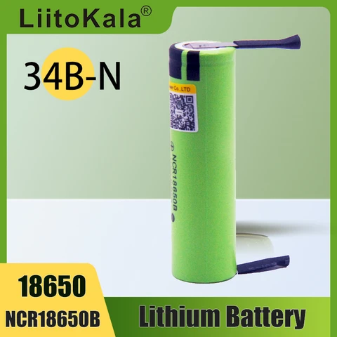 Новый оригинальный литиевый перезаряжаемый аккумулятор NCR18650B 3,7 в 3400 мАч 18650, сварочный никелевый аккумулятор