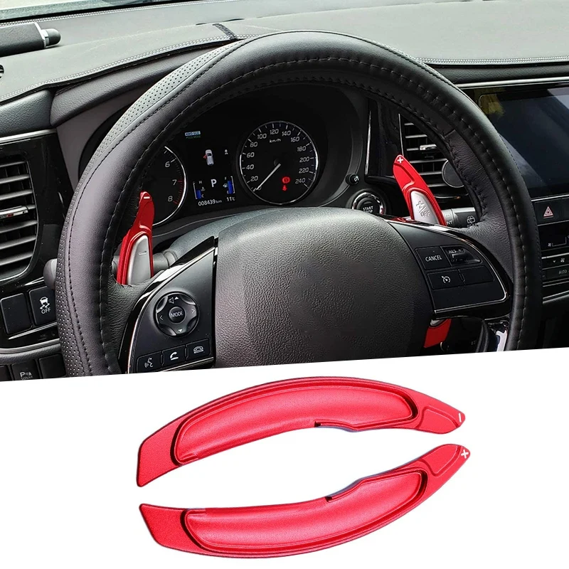 Красное весло рулевого колеса из алюминиевого сплава для Mitsubishi Lancer Evo X 2008-2016