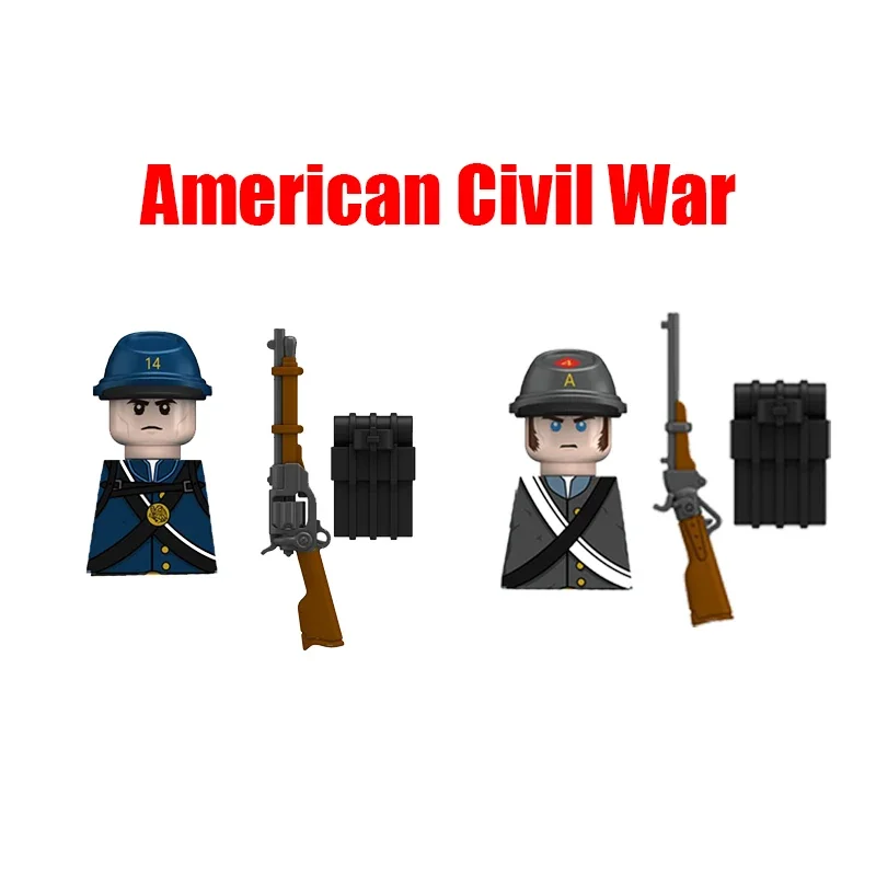 100 шт. Детский конструктор Американская гражданская война