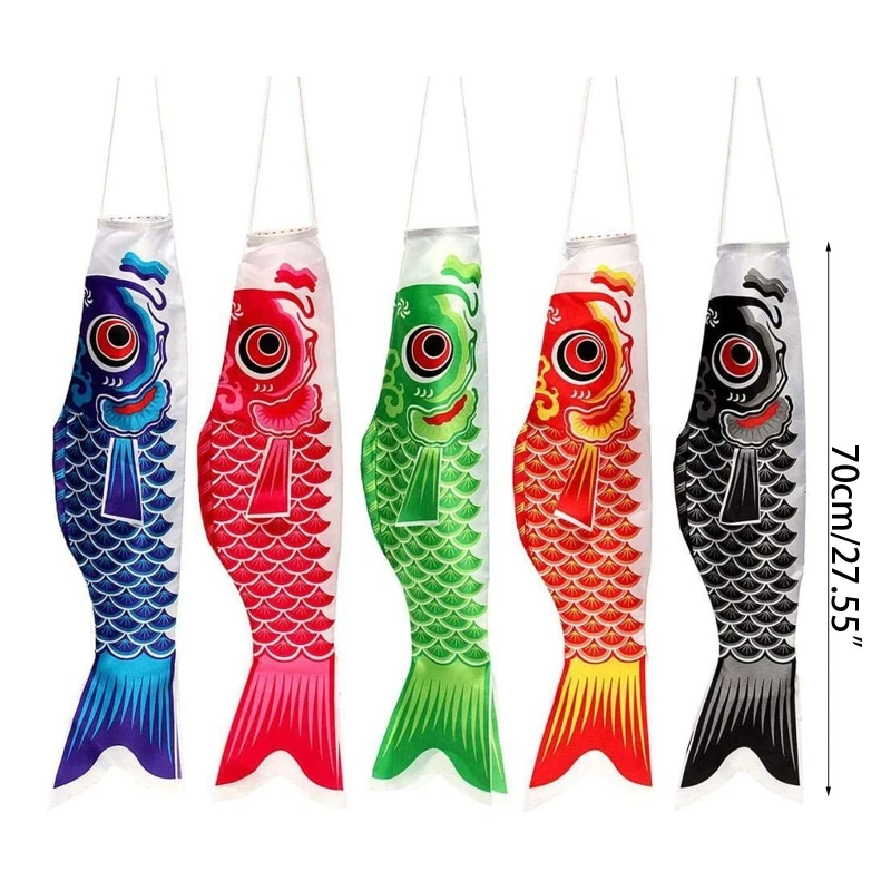 Японские ветрозащитные носки для карпа 5 шт. Koinobori набор дома сада отеля школы