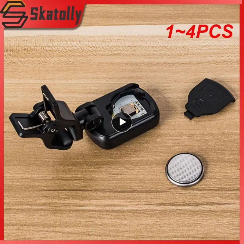 

1~4PCS AT-01A Guitar Tuner Rotatable Clip-on Tuner LCD Display for Chromatic Acoustic Guitar Bass Ukulele Black Guitar Parts
