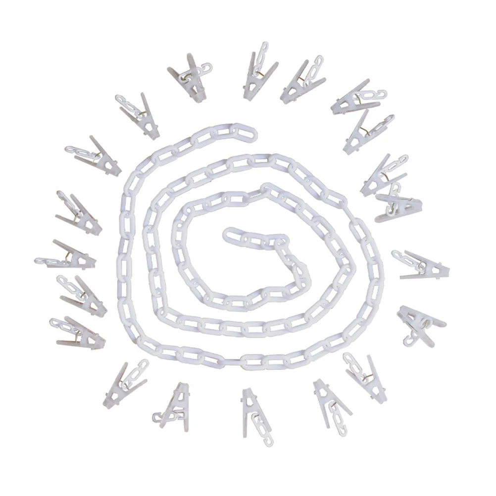 

1 Set Chain Organizer Storage Chain with Clips Stuffed Holder Hanging Storage Display Organizer