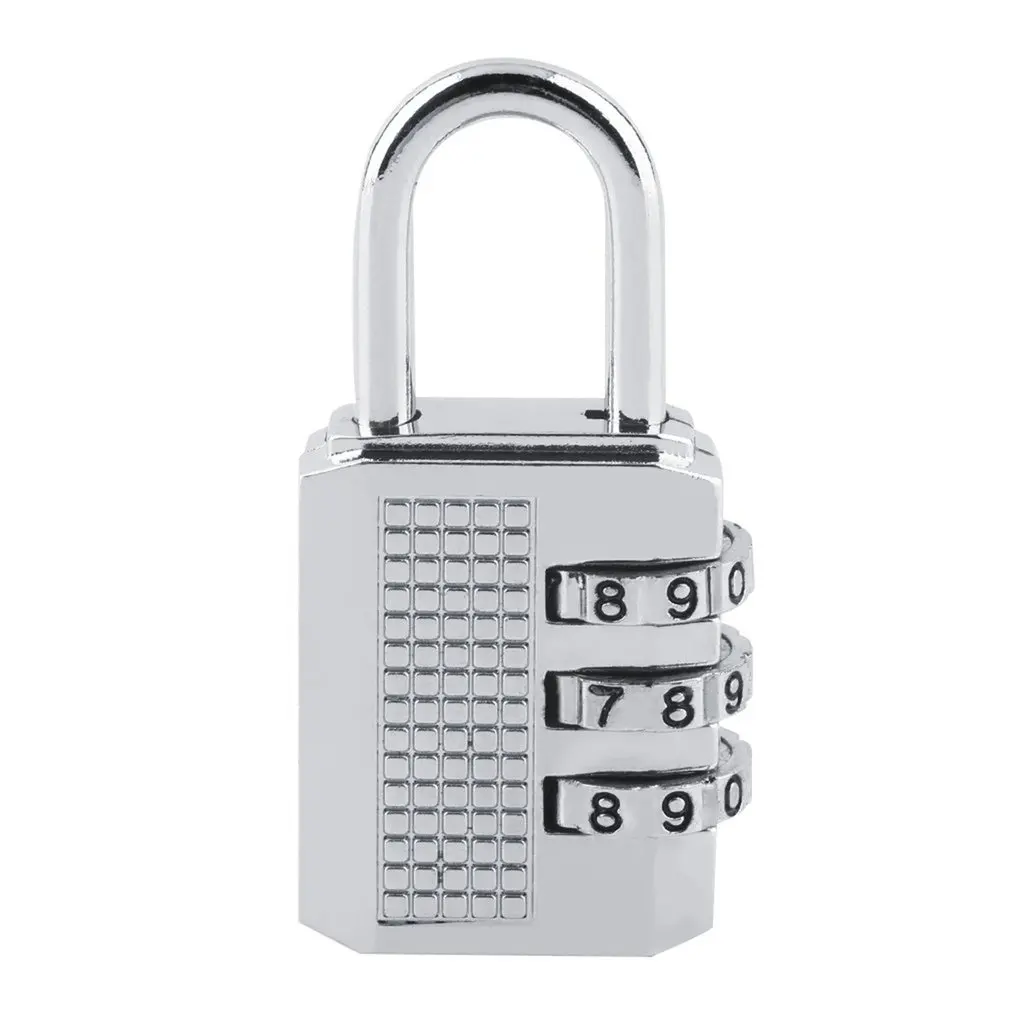 

3 Dial Digit Password Lock Combination Suitcase Luggage Metal Code Padlock Padlock For Cupboard Cabinet Locker