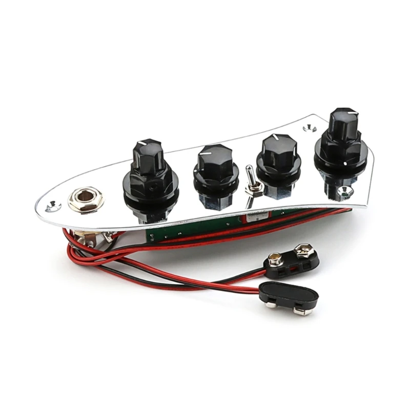 

Jazzes J Bass 4 Way Switch Prewired Loaded Control Plate Pre-wired J Bass Fully Prewired Volume Part with Wiring Harness