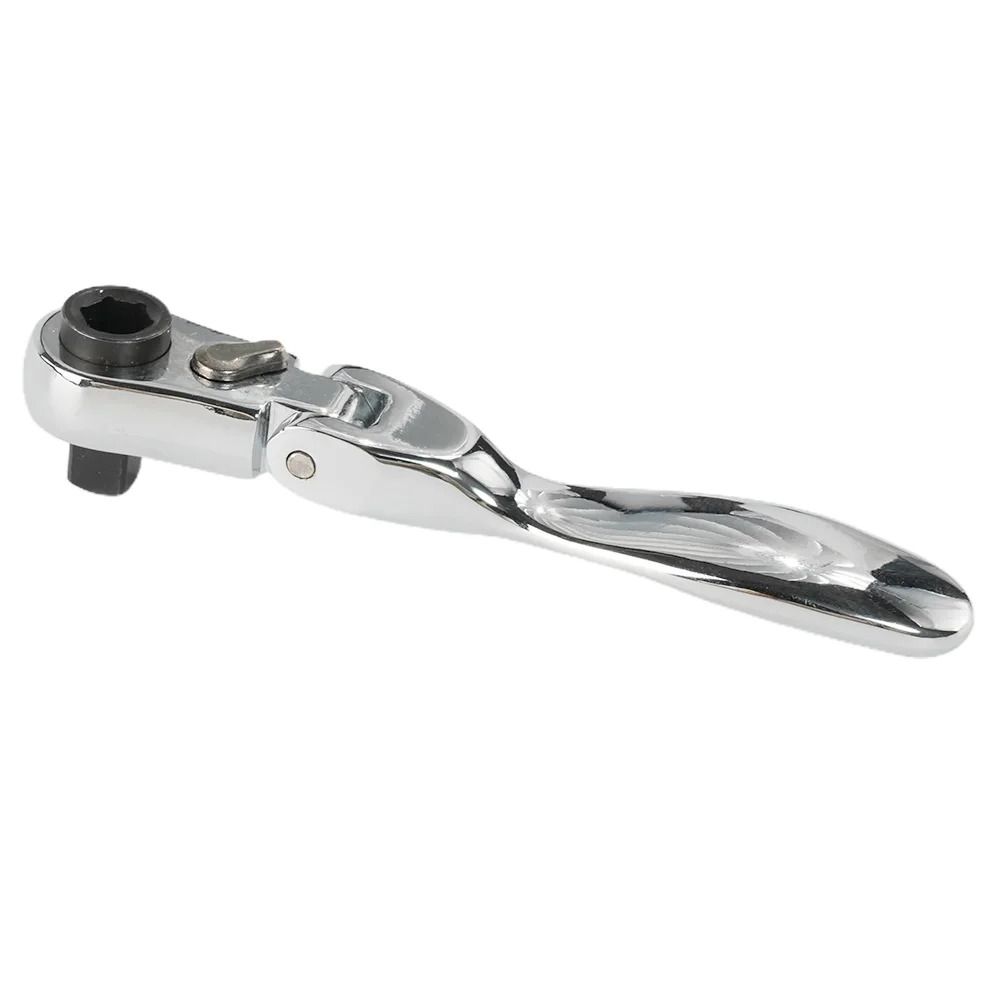 

Brand New Ratchet Wrench Screwdriver 2 In 1 6.35mm Batch Head Chrome-vanadium Steel For Repairing Single Wrench