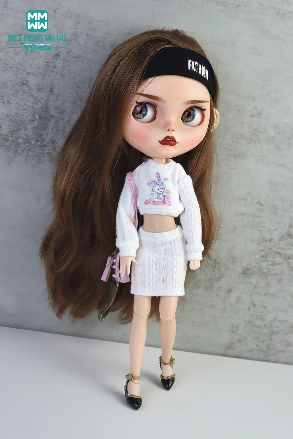 Фото Модная Одежда для куклы Blyth, свитер, юбка, брюки, леггинсы, подходит для Azo OB22 OB24, аксессуары для кукол, игрушки в подарок №5