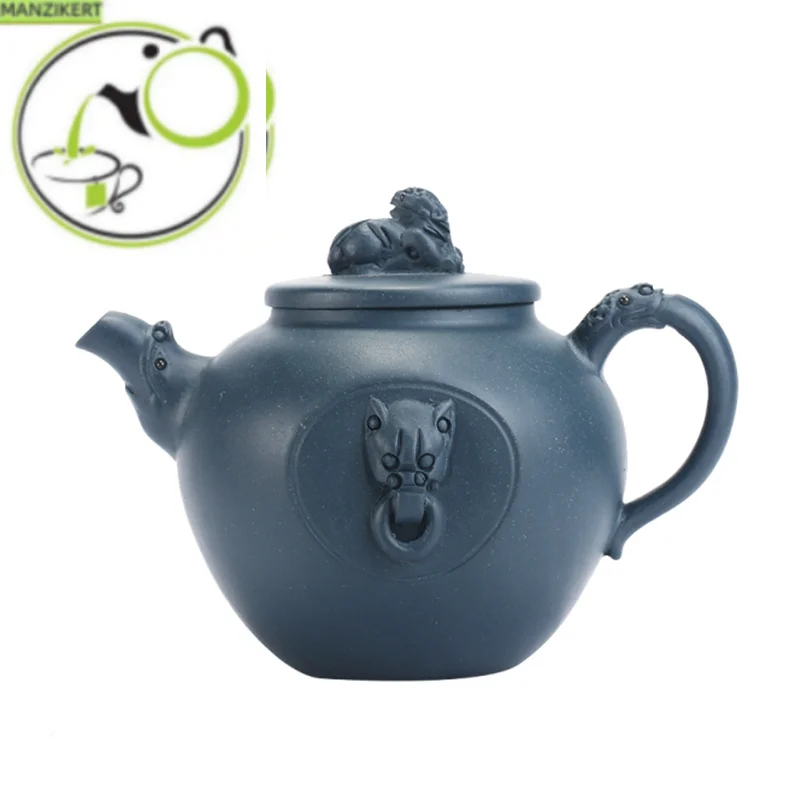 

290ml Creativity Yixing Purple Clay Teapot Raw Ore Azure Mud Home Tea Pot Zisha Filter Beauty Kettle Chinese Tea Set Accessories
