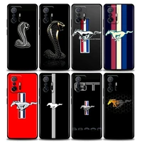 phone case for xiaomi mi 12 12x 11 11x 11t x3 x4 nfc m3 f3 gt m4 pro lite ne 5g silicone case cover luxury mustang car logo
