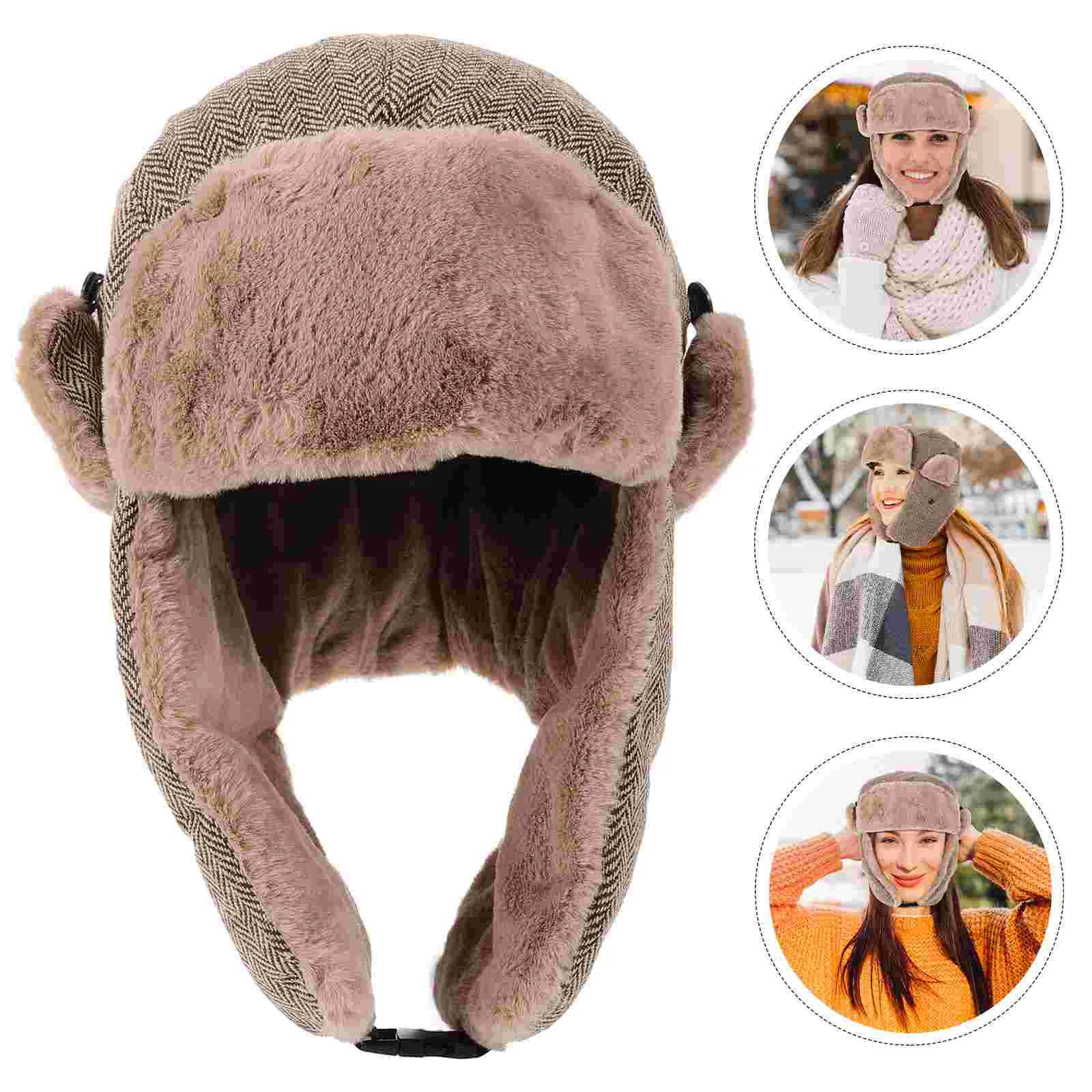 

Caps Outdoor Winter Hat Major Protective Hunting Thicken Windproof Headgear Warm Men Women