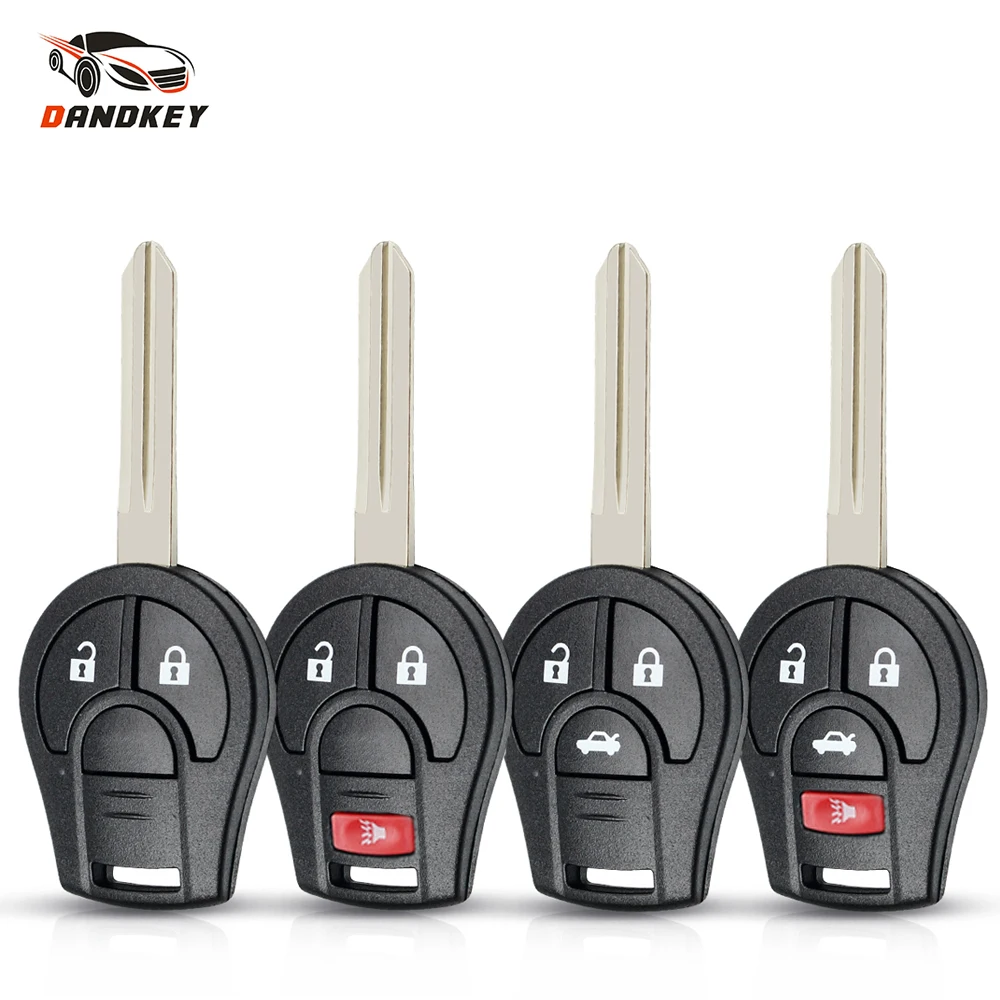 

Чехол Dandkey для автомобильного ключа с 2/6/4 кнопками для Nissan Sylphy Cube Juke Rogue Micra Qashqai Altima Maxima Sentra Versa