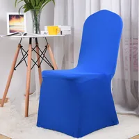 10pcs Wedding Hotel Banquet Dining Chairs Restaurant Folding Seat Covers Desk Polyester Kitchen Stools Gamer Solid Color Camping