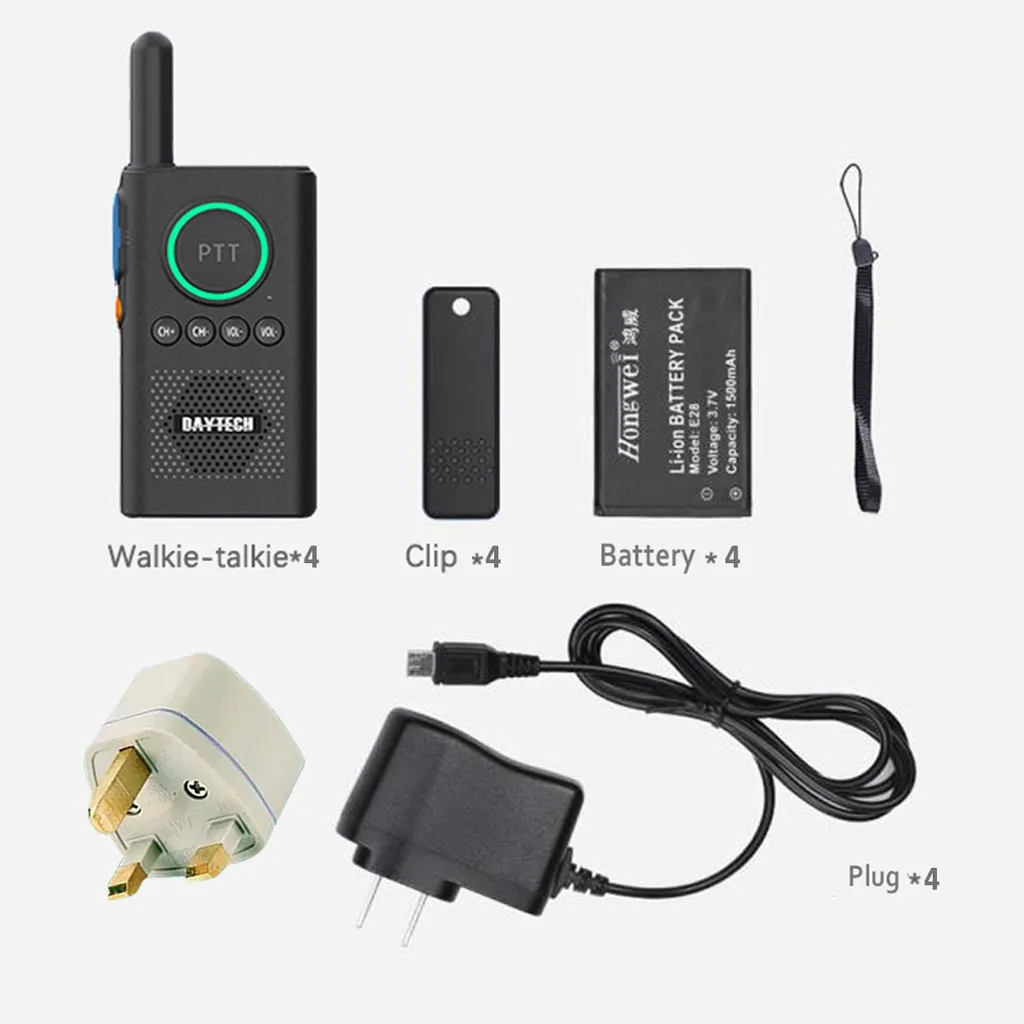 FREESHIPPING Daytech Walkie Talkie 1.8 Miles Long Range 9 Channel Digital Walkie Talkie for Kids Adults Elderly (WT08)