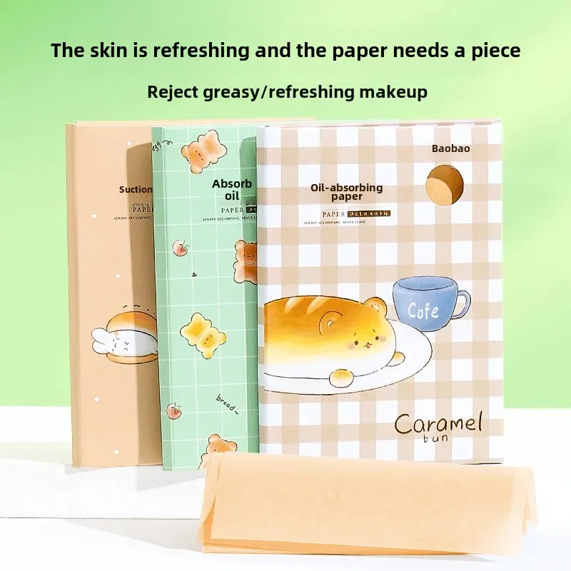 Портативная маслопоглощающая бумага для лица мужчин и женщин 80 листов