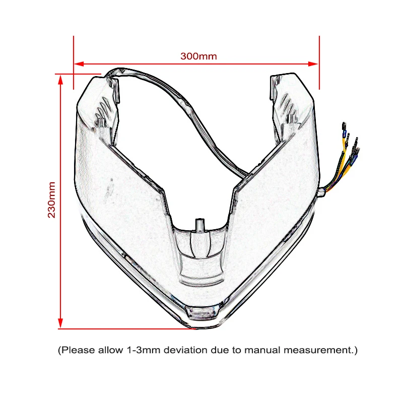 Мотоцикл задний тормоз свет светодиодные задние фонари мигалка Индикатор