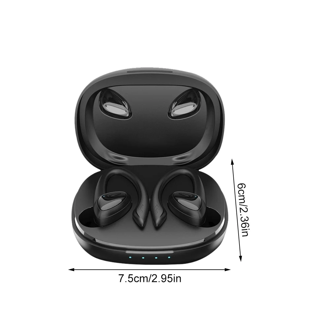 

Перезаряжаемые беспроводные наушники-вкладыши Bluetooth-совместимые V5.1, гарнитура с сенсорным управлением, наушники с зарядным боксом, зеленые