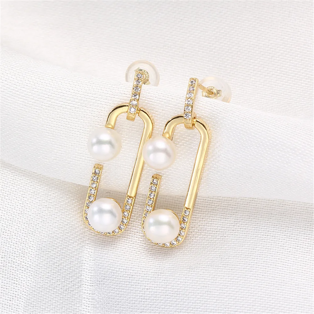 

Серьги из серебра 925 пробы, с жемчугом