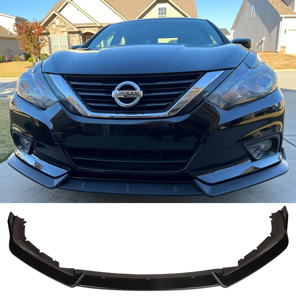 

Глянцевый черный автомобильный передний бампер, разделитель для губ, диффузор, обвес, спойлер, защита для Nissan Altima Sedan 4DR 2016 2017 2018