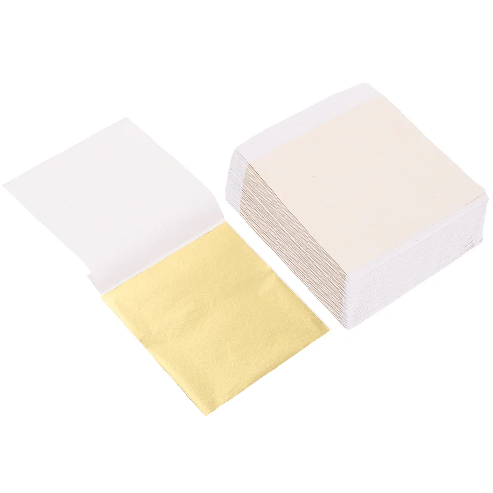 

200 Sheets Imitation Gold Foil Paper Craft DIY Decoration Furnishings Flakes Gilding