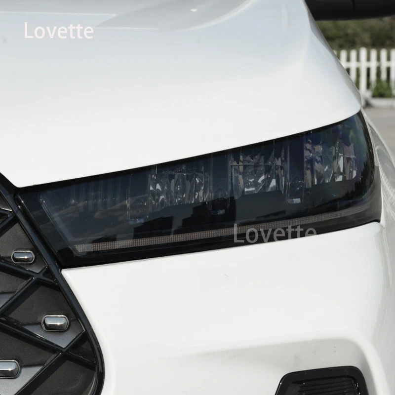 

For Chery Tiggo 7 2020-2022-Present Car Headlight Protective Film Restoration Transparent Black TPU Sticker Accessories