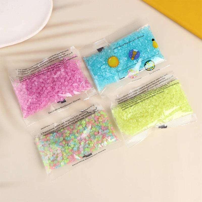 Светящийся Песок 3-5 Мм Декоративные Камешки 1000 Шт. Для Дома Сада Дорожек Газонов