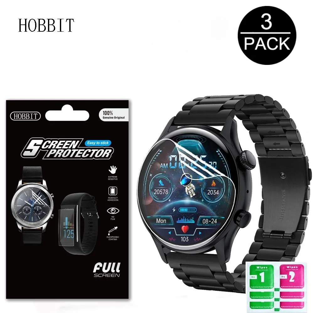 

3Pcs Soft TPU Protective Film For COLMI I30 1.36 Inch Men Smartwatch Full Screen Protector Hydrogel Film For COLMI I30 Not Glass