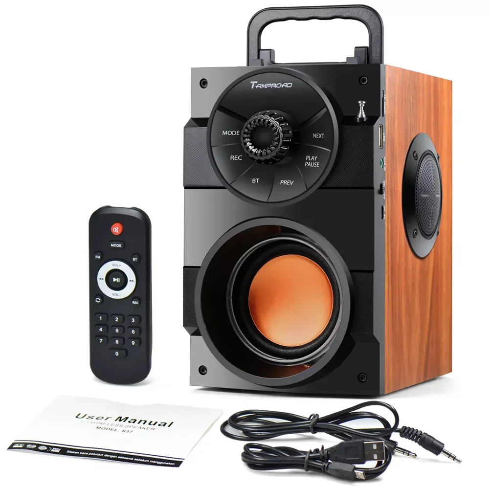 Bluetooth-Колонка TOPROAD портативная с сабвуфером и FM-радио |