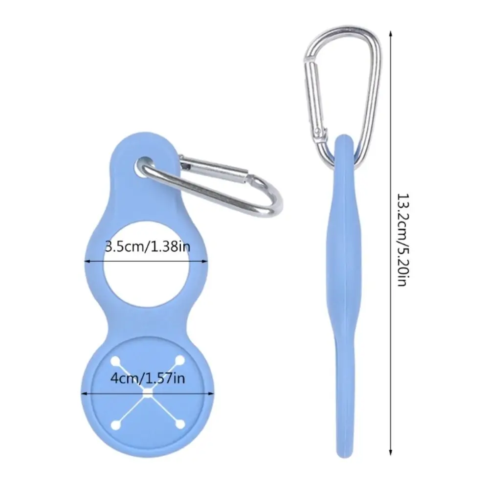 Пищевой силиконовый спортивный чайник с пряжкой карабин простой в использовании