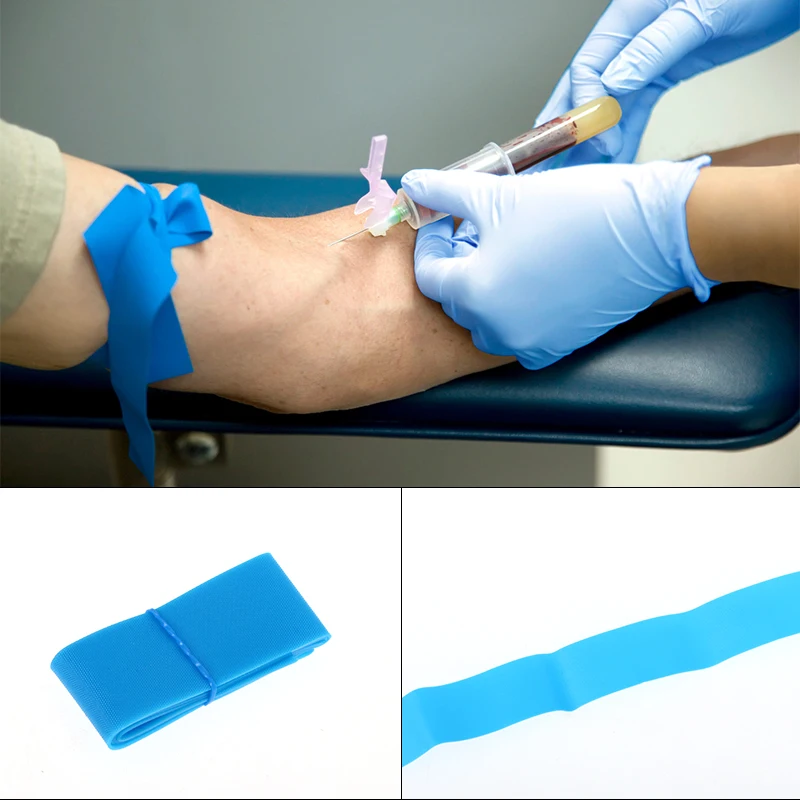 

10Pcs Disposable Tourniquet Outdoor Camping Hiking Medical Paramedic Sport Emergency First Aid Kit Elastic Stop Bleeding Strap