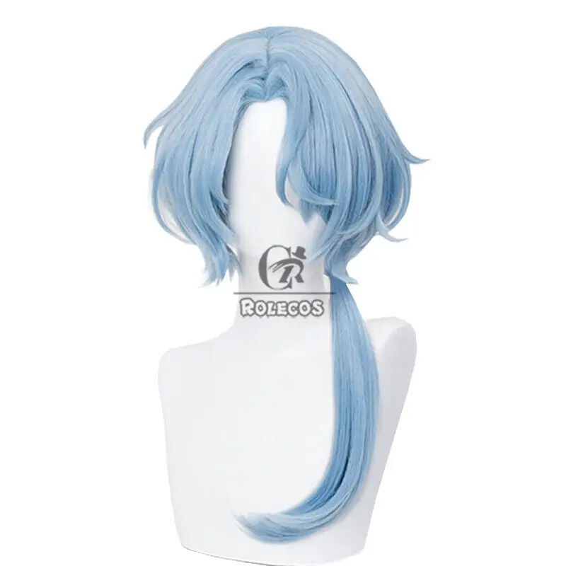 Парики для косплея Game Honkai Star Rail Misha длинные светло-голубые синтетические волосы 57