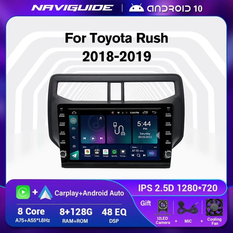 

2DIN Android 2018 для Toyota Rush 2019, автомобильное радио, мультимедийная навигация, GPS, стерео, Bluetooth плеер, DSP, автомобильное радио, головное устройство