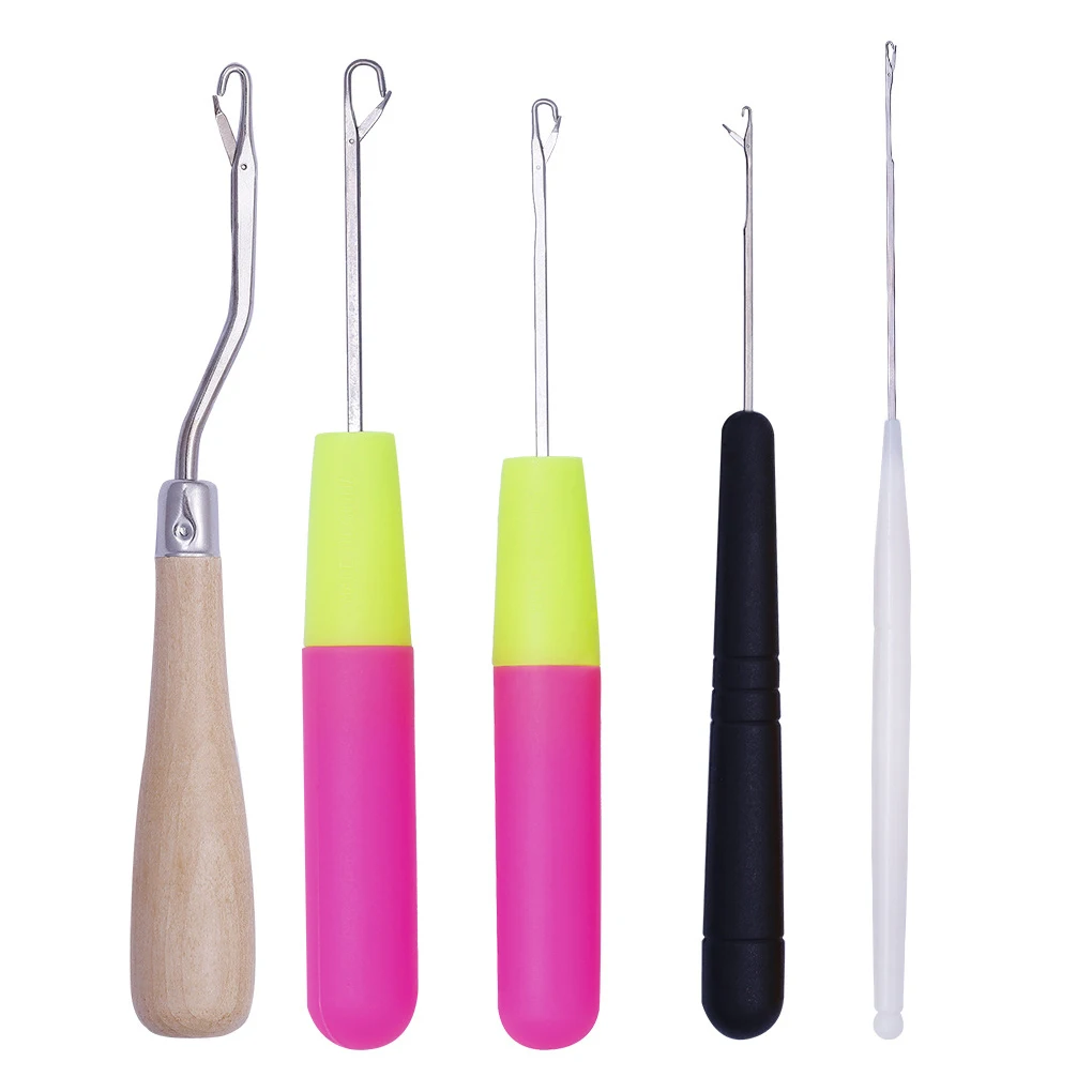 Крючки для вязания крючком с деревянной ручкой 5 шт. | Дом и сад