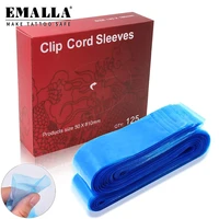 emalla tattoo clip cord covers 125pcs disposable safety tattoo machine pen power supply cleaning bags tattoo supply accessories