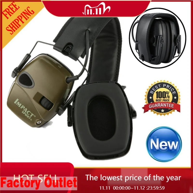 

Наушники для стрельбы усилитель шумоподавляющий звук Защитная гарнитура охотничьи наушники Тактический протектор слуха для активного отдыха