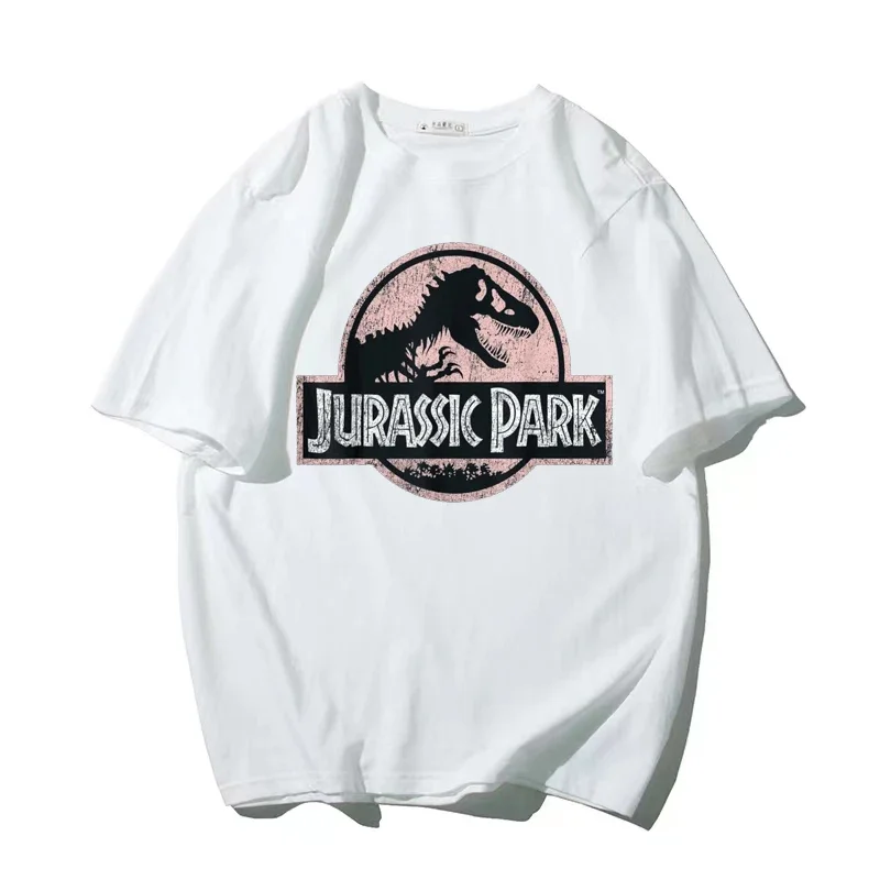 Летняя модная мужская футболка Owersize Jurhjc Psek Футболка с принтом большого динозавра